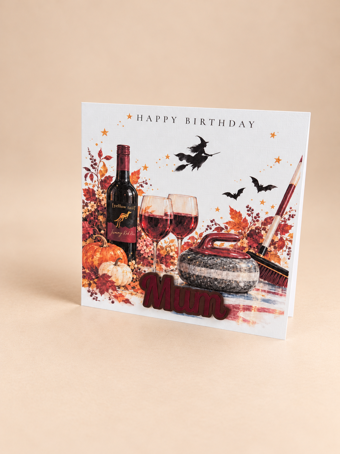 Personalised Halloween Birthday Card | Autumn Birthday Card for Mum