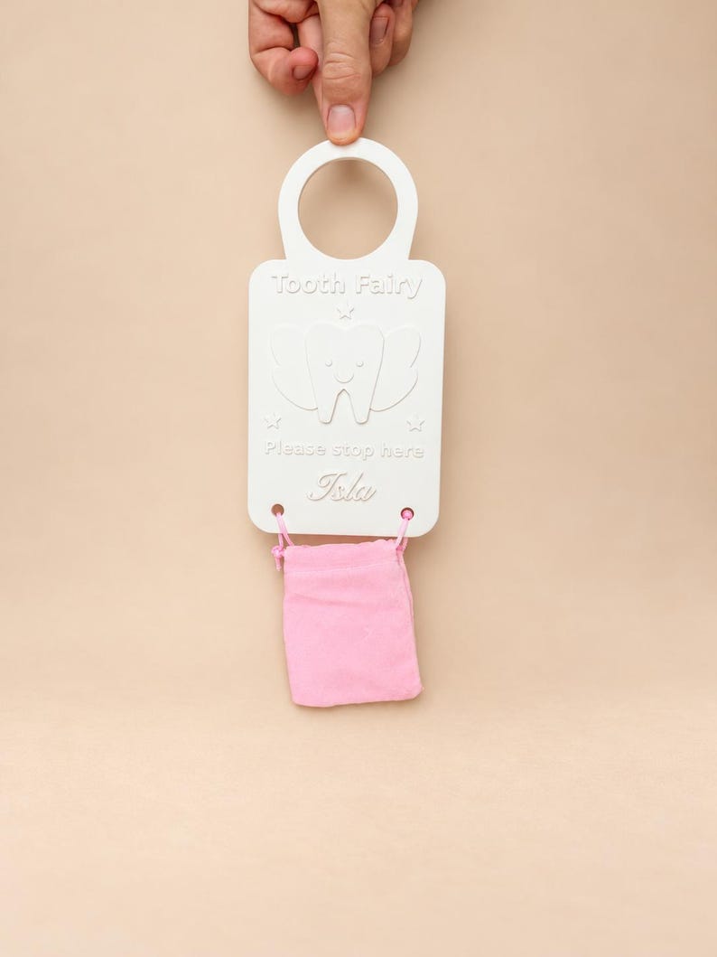 Tooth Fairy door hanger with child's name