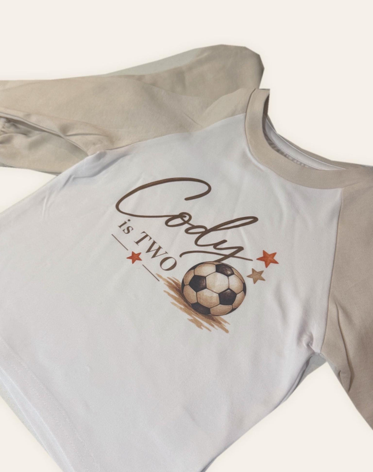 Personalised Football Birthday Pyjamas | Name & Age Kids PJ Set