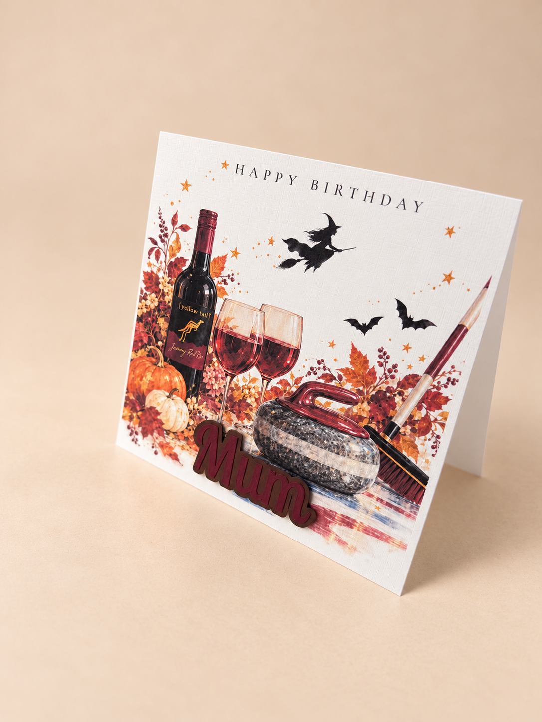 Personalised Halloween Birthday Card | Autumn Birthday Card for Mum