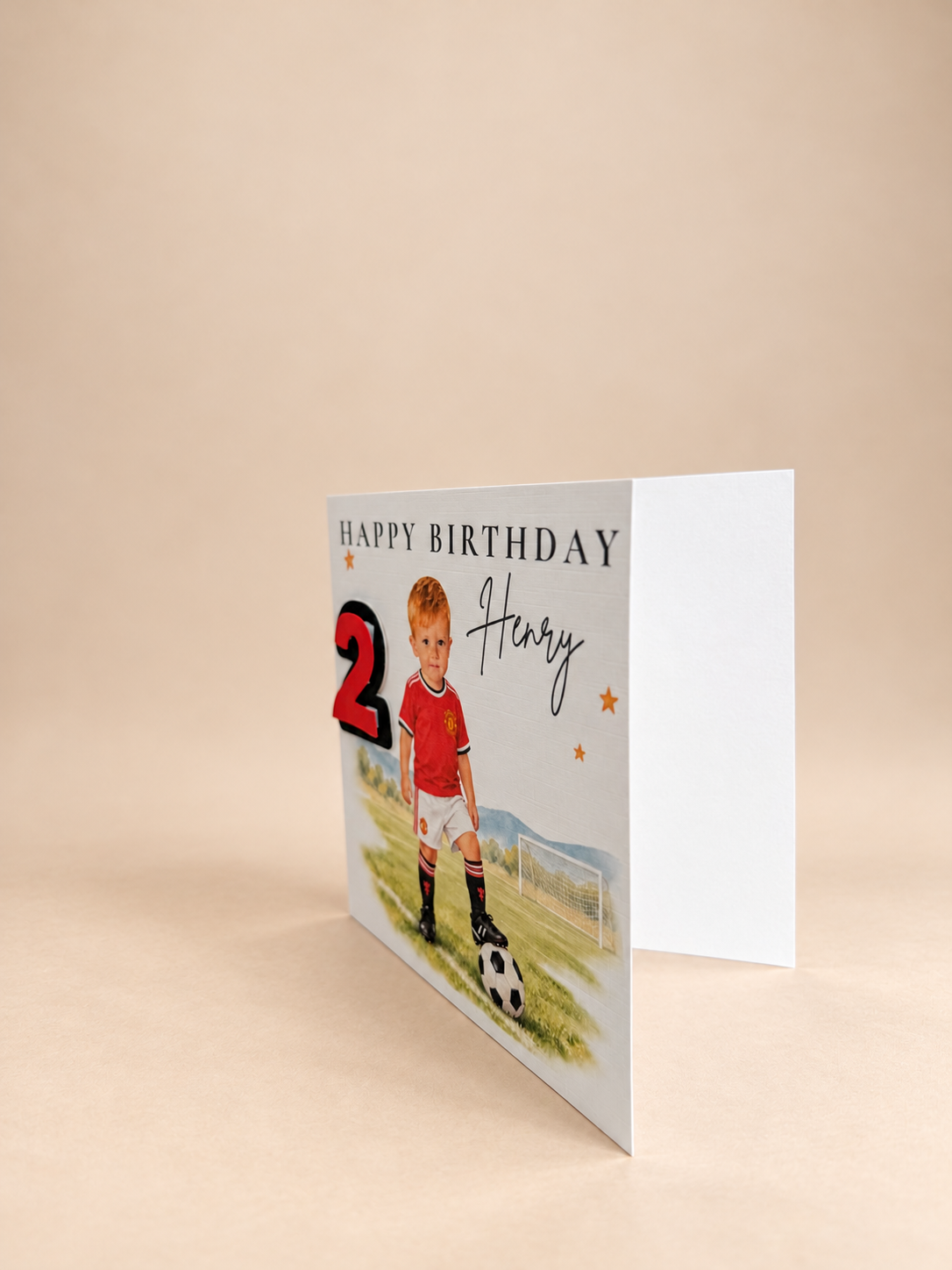 Personalised Football Birthday Card | Photo Footballer Card for Boys | Any Age