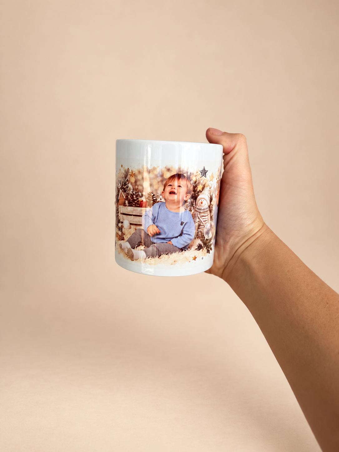 Personalised Christmas Photo Mug