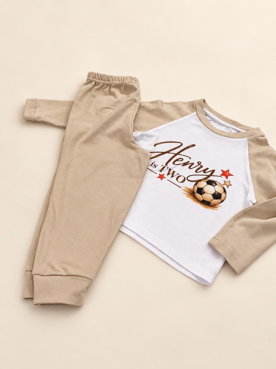 Personalised football birthday pyjamas